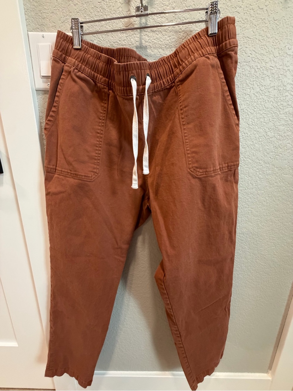 Free Fly Apparel Rust Brown Drawstring Capris